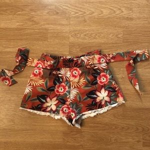 Zara tropical shorts
